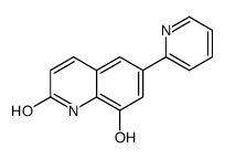 8-hydroxy-6-pyridin-2-yl-1H-quinolin-2-one结构式