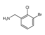 (3-bromo-2-chlorophenyl)methanamine Structure
