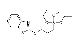 3-(1,3-benzothiazol-2-ylsulfanyl)propyl-triethoxysilane结构式