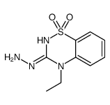 (4-ethyl-1,1-dioxo-1λ6,2,4-benzothiadiazin-3-yl)hydrazine Structure