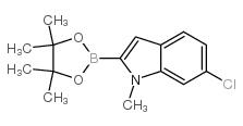 6-氯-1-甲基吲哚-2-硼酸频那醇酯图片