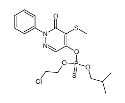 O-(2-chloroethyl)-O-isobutyl-O-(2-phenyl-4-methylthio-3-oxo-2H-pyridazine-5-yl) thiophosphate Structure