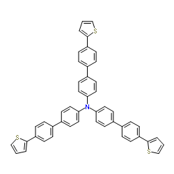 三[4'-(2-噻吩基)-4-联苯基]胺结构式
