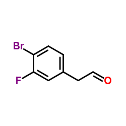 (4-Bromo-3-fluorophenyl)acetaldehyde结构式