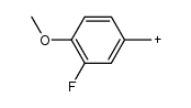 (3-fluoro-4-methoxyphenyl)methylium结构式