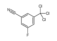 3-fluoro-5-(trichloromethyl)-Benzonitrile Structure