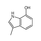 3-Methyl-1H-indol-7-ol Structure