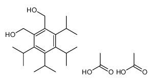 acetic acid,[2-(hydroxymethyl)-3,4,5,6-tetra(propan-2-yl)phenyl]methanol Structure