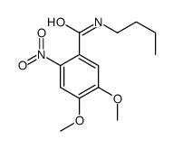 N-butyl-4,5-dimethoxy-2-nitrobenzamide Structure