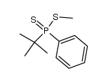 methyl tert-butyl(phenyl)phosphinodithioate Structure