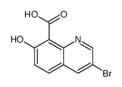 3-Bromo-7-hydroxyquinoline-8-carboxylic acid Structure