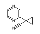 1-(吡嗪-2-基)环丙烷甲腈结构式