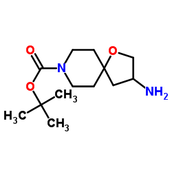 3-氨基-1-氧杂-8-氮杂螺[4.5]癸烷-8-羧酸叔丁酯结构式