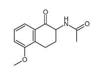 2-acetamido-5-methoxy-3,4-dihydronaphthalen-1(2H)-one Structure