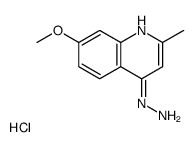 4-Hydrazino-7-methoxy-2-methylquinoline hydrochloride Structure