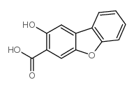 3-Dibenzofurancarboxylicacid, 2-hydroxy- structure
