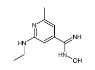 2-ethylamino-N-hydroxy-6-methyl-isonicotinamidine Structure