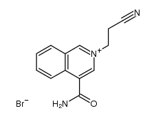 N-(2-Cyanoethyl)-4-aminocarbonylisoquinolinium bromide结构式