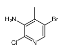 5-溴-2-氯-4-甲基吡啶-3-胺结构式
