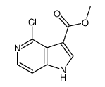 4-氯-1H-吡咯并[3,2-c]吡啶-3-羧酸甲酯结构式