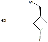 trans-(3-Fluorocyclobutyl)MethaMine hydrochloride Structure