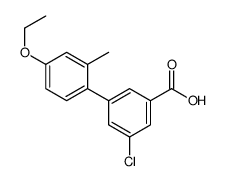 3-chloro-5-(4-ethoxy-2-methylphenyl)benzoic acid Structure