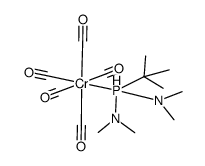 bis(dimethylamino)-t-butylphosphine(pentacarbonyl)chromium(0) Structure
