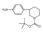 (R)-3-(4-氨基苯基)哌啶-1-羧酸叔丁酯结构式