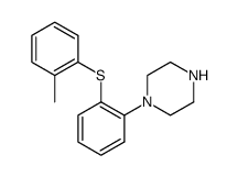 1-[2-(2-methylphenylsulfanyl)phenyl]piperazine Structure