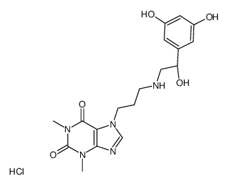 7-[3-[[2-(3,5-dihydroxyphenyl)-2-hydroxyethyl]amino]propyl]-3,7-dihydro-1,3-dimethyl-1H-purine-2,6-dione monohydrochloride Structure