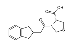 3-(2-indanylacetyl)-L-thioproline Structure