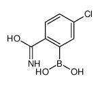 (2-Carbamoyl-5-chlorophenyl)boronic acid Structure