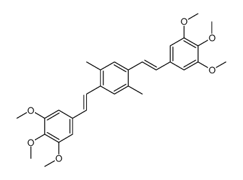 1,4-dimethyl-2,5-bis[2-(3,4,5-trimethoxyphenyl)ethenyl]benzene Structure