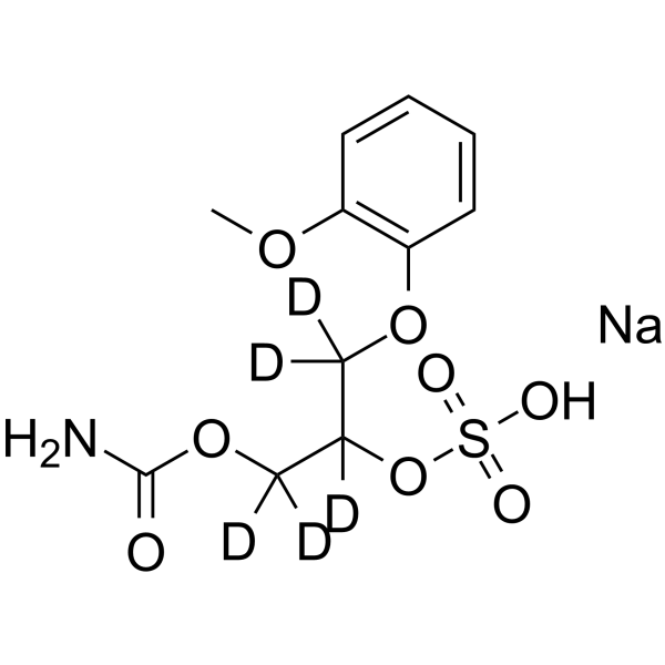 Methocarbamol-O-sulfate-d5 sodium salt Structure