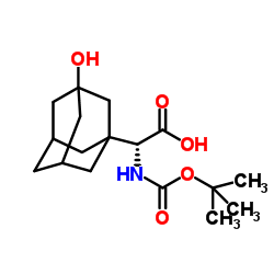 (R)-N-BOC-3-羟基金刚烷基甘氨酸结构式