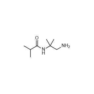N-(1-氨基-2-甲基丙烷-2-基)异丁酰胺结构式