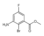 methyl 3-amino-2-bromo-5-fluorobenzoate Structure
