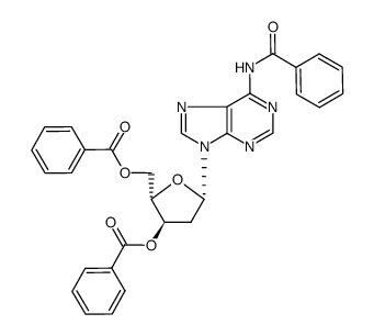 3',5'-di-O-benzoyl-2'-deoxy-L-N6-benzoyladenosine Structure