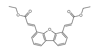 (2E,2'E)-diethyl 3,3'-(dibenzo[b,d]furan-4,6-diyl)diacrylate结构式