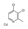 cadmium,3,4-dichloro-2-methylpyridine结构式