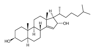 cholest-14-ene-3,16-diol结构式