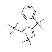 (E,E)-2-dimethylphenylsilyl-1,4-bis(trimethylsilyl)-1,3-butadiene Structure