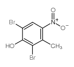 2,6-dibromo-3-methyl-4-nitrophenol Structure