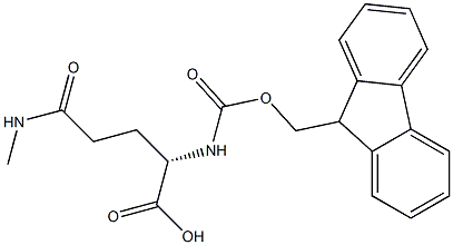 N-alpha-FMoc-N-delta-Methyl-L-glutaMine Structure