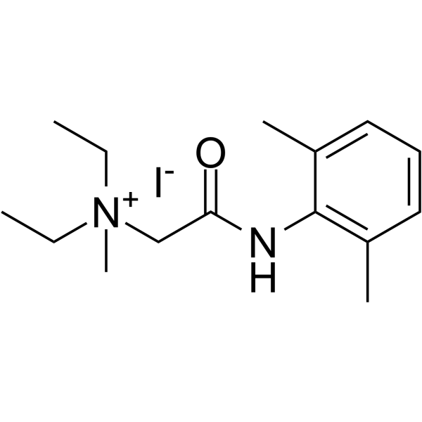 N-Methyllidocaine iodide Structure