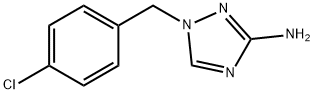 1-[(4-氯苯基)甲基]-1H-1,2,4-三唑-3-胺结构式