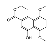 4-羟基-5,8-二甲氧基-2-萘羧酸乙酯结构式
