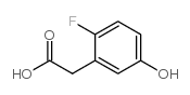 2-Fluoro-5-hydroxyphenylacetic acid Structure