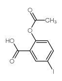 Benzoic acid,2-(acetyloxy)-5-iodo- Structure
