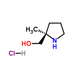 [(2R)-2-甲基吡咯烷-2-基]甲醇盐酸盐结构式